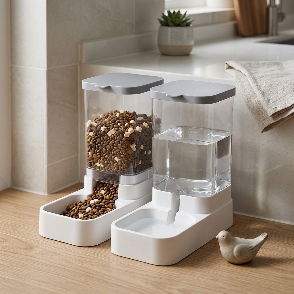 Automatic Pet Feeder with Water Dispenser