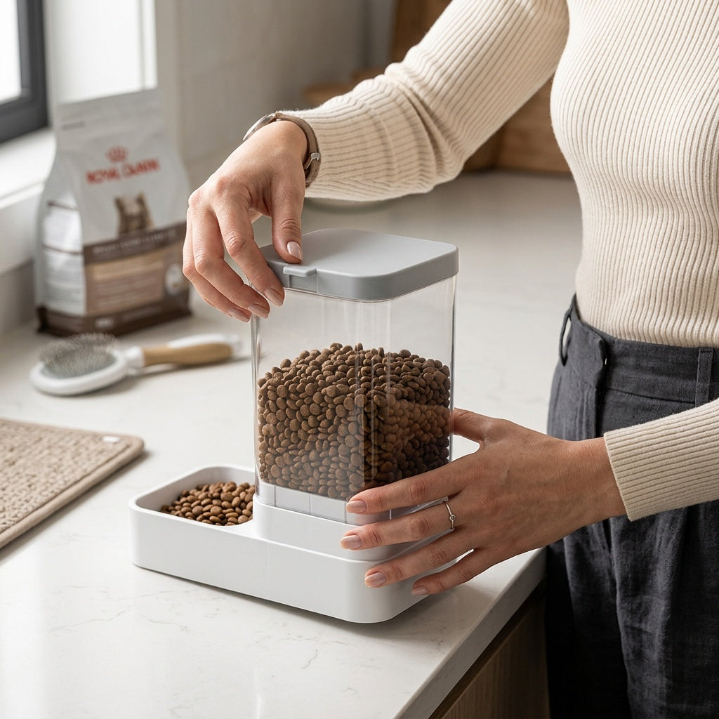 Automatic Pet Feeder with Water Dispenser